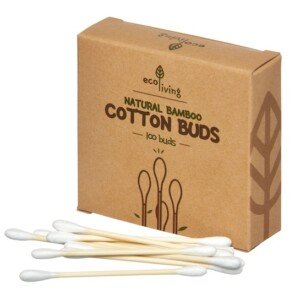 Eco Living natural bamboo cotton buds