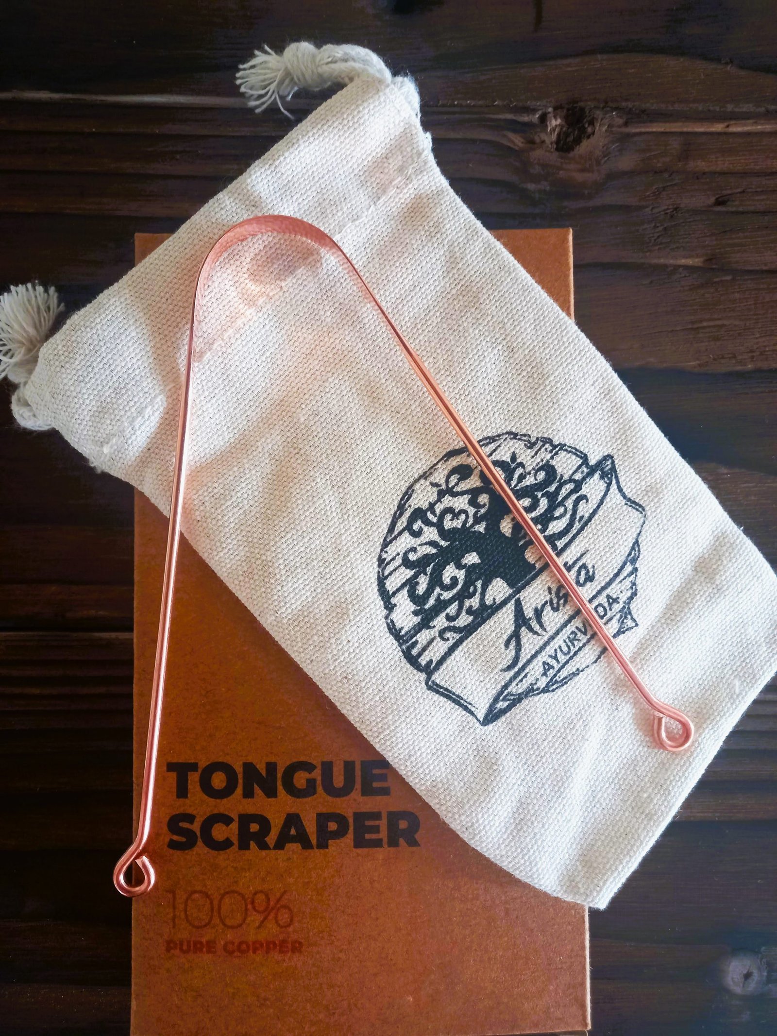 20230823_161404 100% Copper Tongue Scrapper. Oral Hygiene